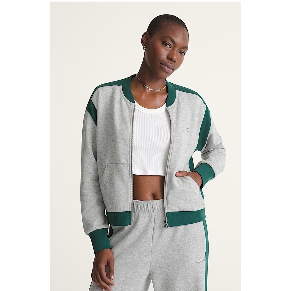 Vans Womens Rookie Track‎ Zip Sweatshirt Midweight Fleece Size L NEW